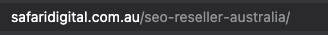 Safari Digital seo-reseller-australia page URL