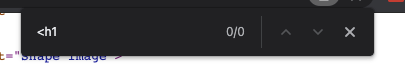 Page source search for an h1 tag returning no matches